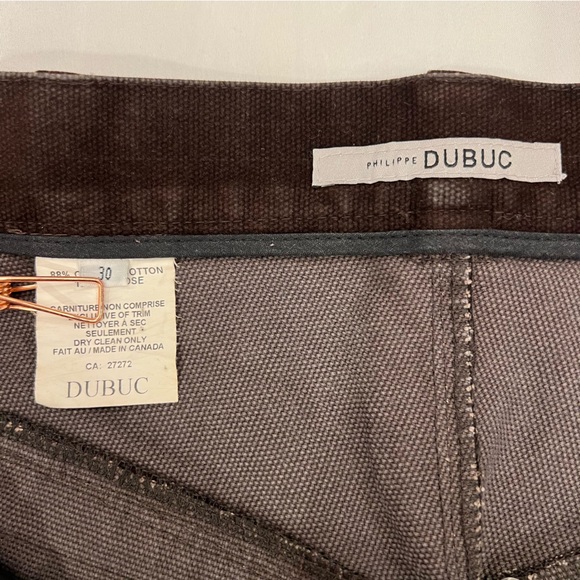 Vintage Philippe Dubuc Canada Made Tapered Structured Trousers Pants 30 x 33 - Picture 10 of 15